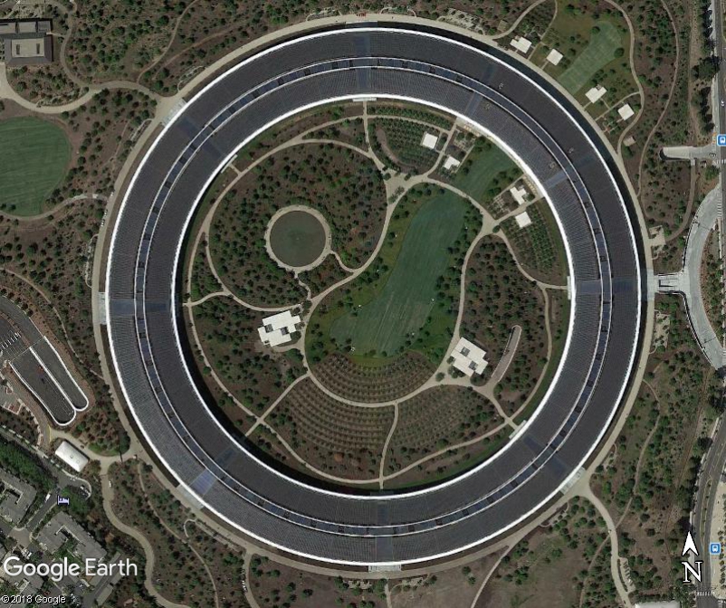 [Enfin visible sur Google Earth] le nouveau siège de Apple, Campus 2 - Cupertino - Californie - USA Www16