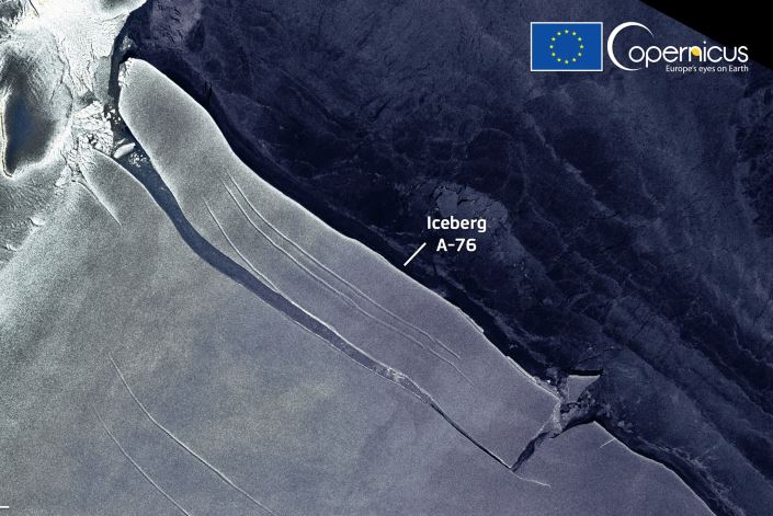 A-76, le plus gros iceberg détaché de l"Antartique Z2912