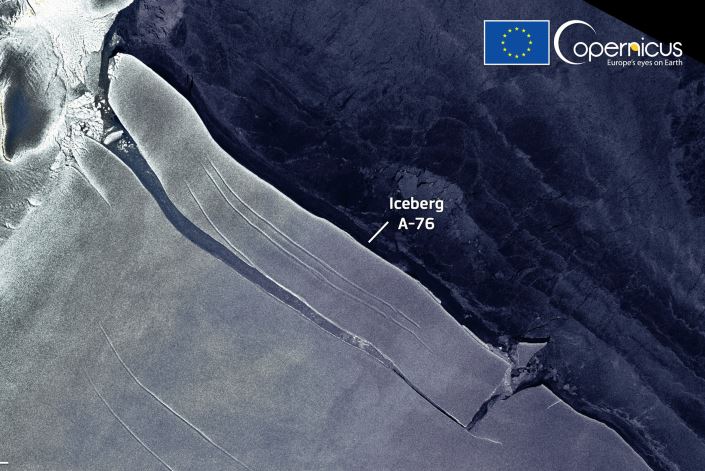 A-76, le plus gros iceberg détaché de l"Antartique Z2912