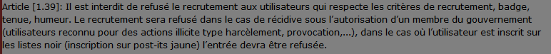 Petit rappel du règlement. Plaint10