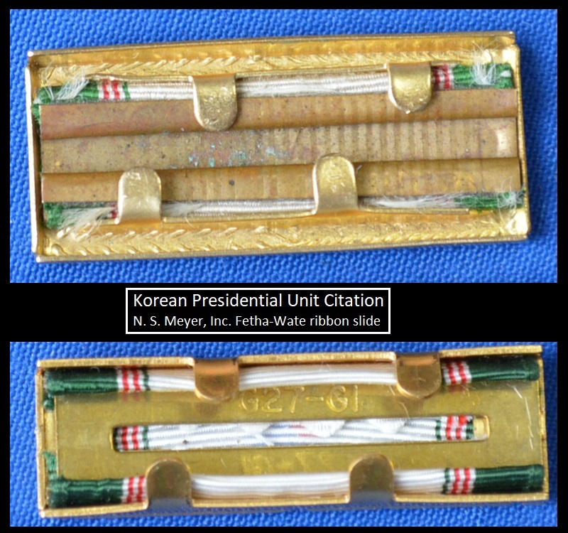 Divers rappels de rubans dont les N. S. Meyer, Inc. Fetha-Wate ribbon slide 12-12245