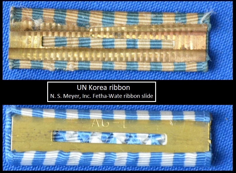 Divers rappels de rubans dont les N. S. Meyer, Inc. Fetha-Wate ribbon slide 12-12253