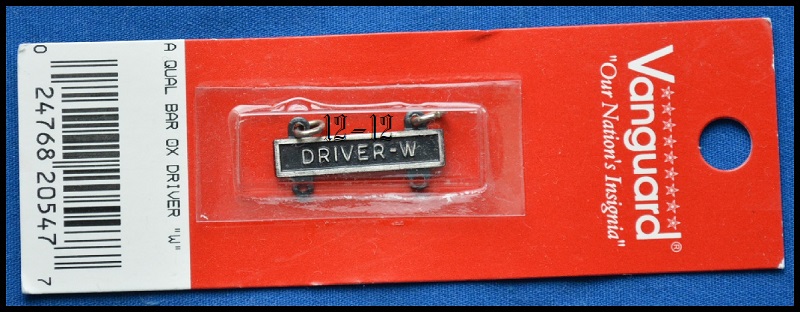 USA : Driver and Mechanic Badge / Badge de conducteur et de mécanicien 12-12794
