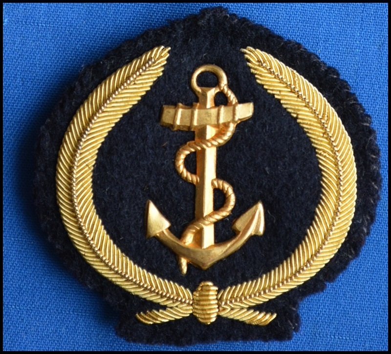 France : Macarons de casquette ou de tricorne, officier marinier  Insign35