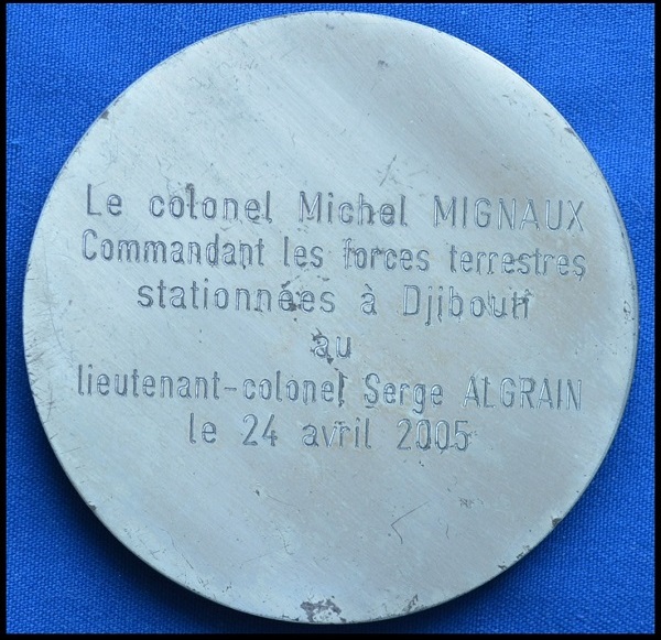 Djibouti : médailles de table Mdt_cf10