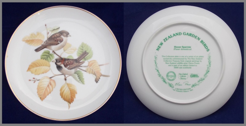 Crown Lynn bird plates Collectors Treasury  Dscn5727