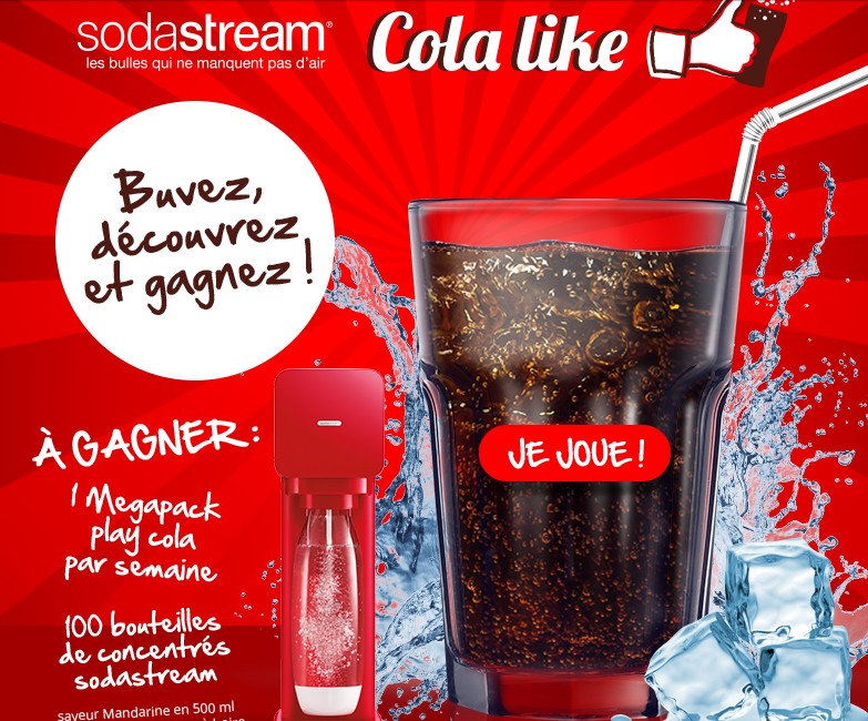 21.02 IG Sodastream 8 Mégapack play cola , 100 bouteilles de concentrés DLP:14/04/2015 Jeu10