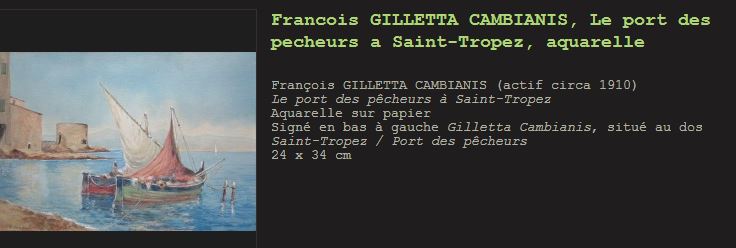 Aquarelle Martigues Francois GILLETTA-CAMBIANIS Cambia11