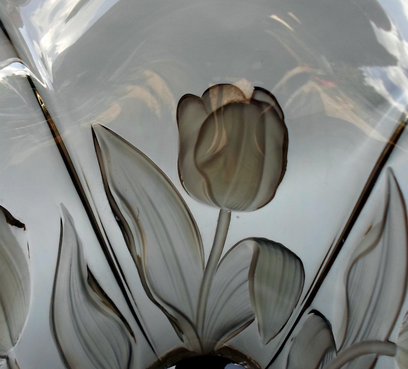 VASE DECOR DE TULIPES Joseph INWALD  importé par H Markhbeinn en France  Vasemh13