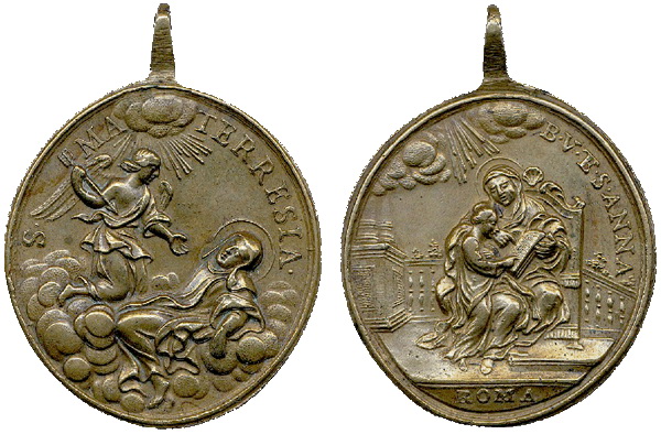 Recopilación medallas Orden Carmelitas Descalzas: Santa Teresa de Jesús 03_ave10