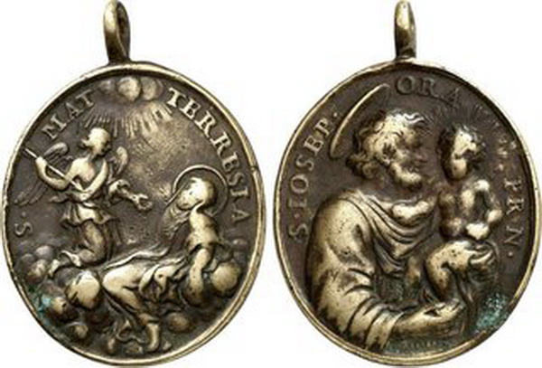 Recopilación medallas Orden Carmelitas Descalzas: Santa Teresa de Jesús 39x3410