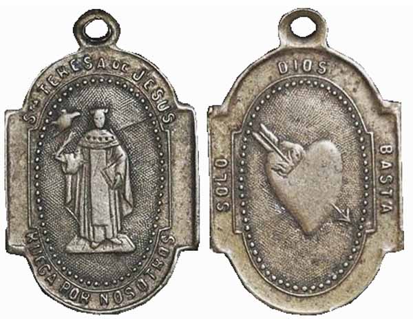 Recopilación medallas Orden Carmelitas Descalzas: Santa Teresa de Jesús Centau10