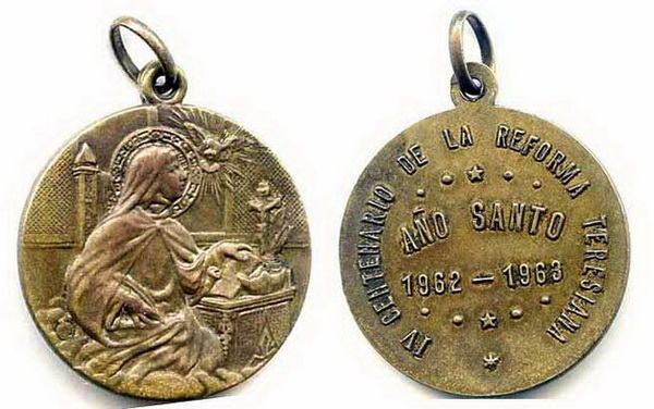 Recopilación medallas Orden Carmelitas Descalzas: Santa Teresa de Jesús Manuol10