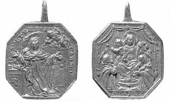 Recopilación medallas Orden Carmelitas Descalzas: Santa Teresa de Jesús Zecca_10