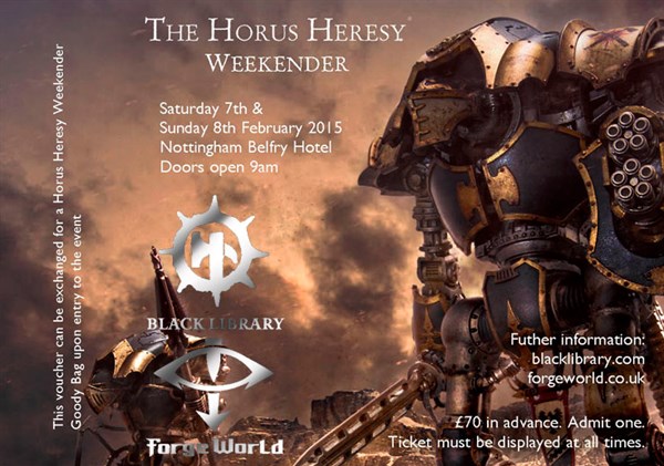 [The Horus Heresy Weekender 2015] - Centralisation des news 17-11-10