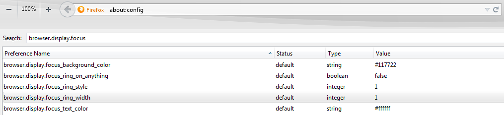 FireFox - Browser Trick : Remove the focus ring on Firefox Captur38