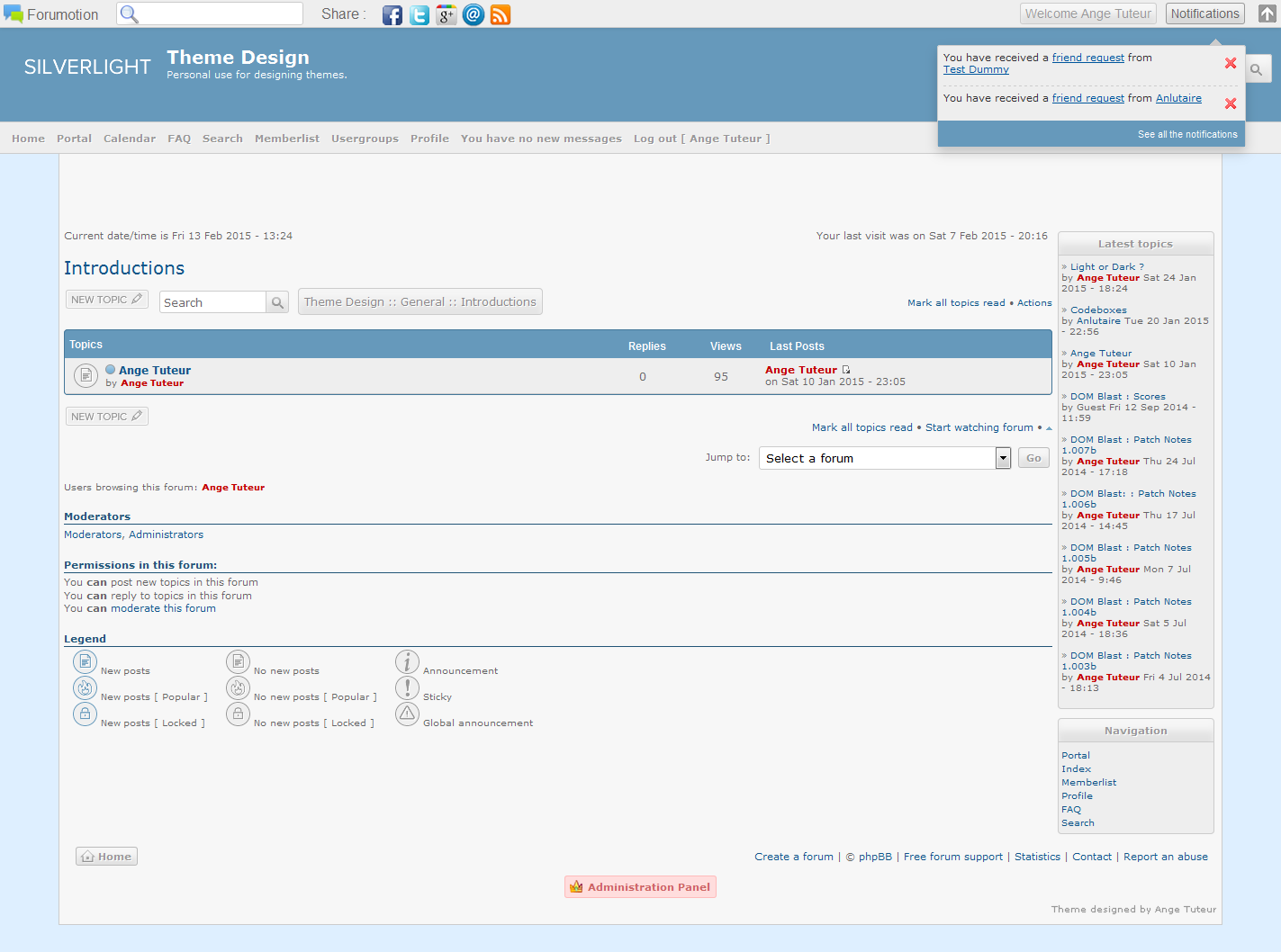 Prosilverlight - phpbb3 Screen23