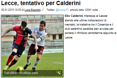 CALCIOMERCATO INVERNALE US LECCE (GENNAIO 2015) - Pagina 5 Cattur16