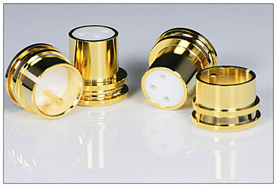 Balanced XLR Male/Female Noise-Stopper Protection Caps, Pure Copper Gold/Rhodium-plated Xlr_ca12