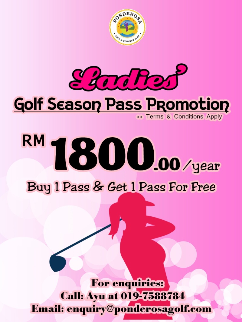 Ladies' Golf Season Pass Pink-p13