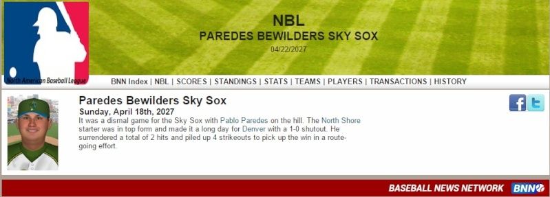 Paredes Bewilders Sky Sox News34