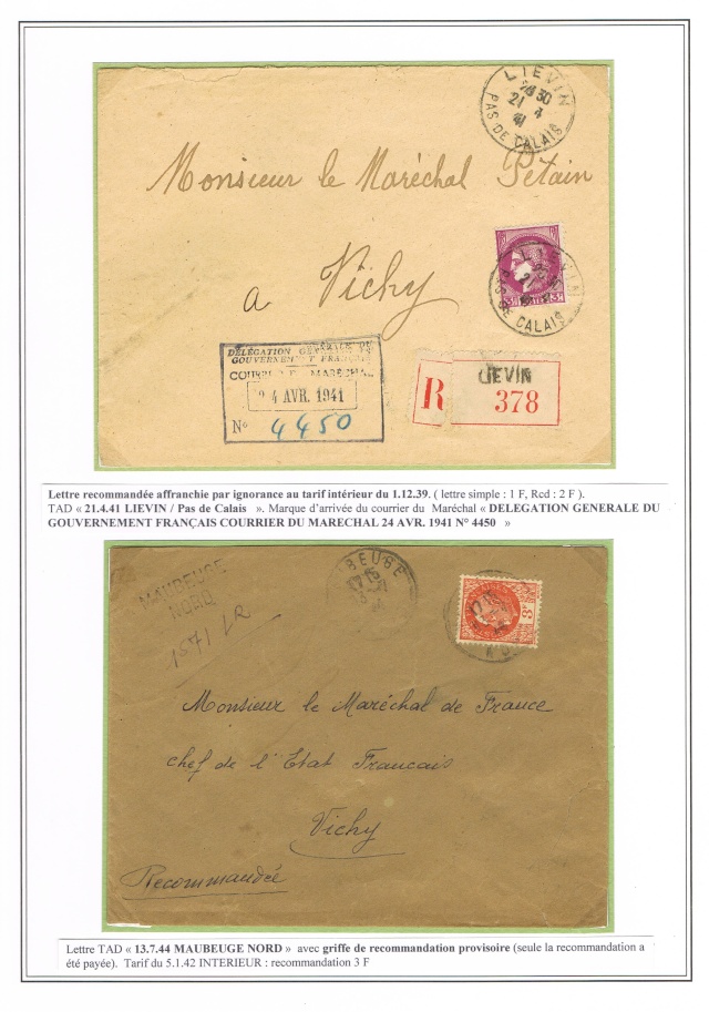 Lettre adressée au maréchal pétain "Président de la république" Ccf07011
