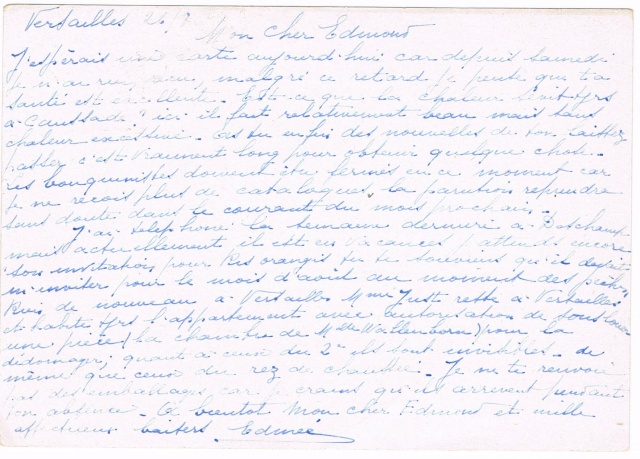 Timbre à date « VERSAILLES CENTRAL / SEINE ET OISE » (1942) Ccf26011