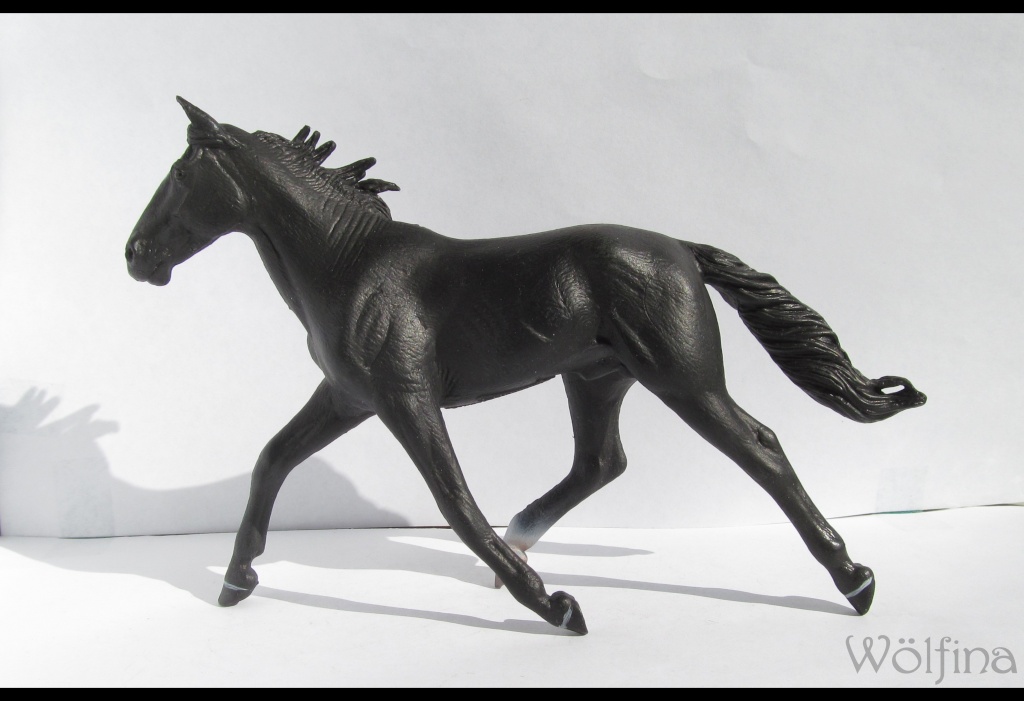 4 CollectA horses:Morgan, Standardbred Pacer Stallion, Clydestale, Thoroughbred Mare Img_6119