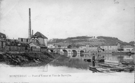montereau - Pont de bateaux à MONTEREAU (2/501ème RCC) Hauteu10