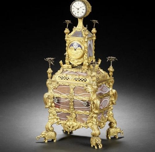 Pendules, automates, coffrets et autres objets précieux de l'horloger joailler James Cox (1723-1800) Mid-1810