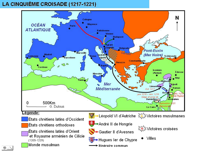 Cinquième croisade  (1217 -1221) Cinqui10