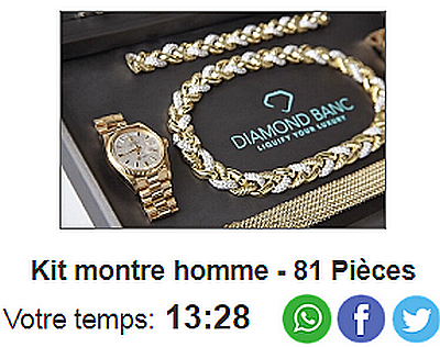 Bijoux homme 81 pièces Montre10