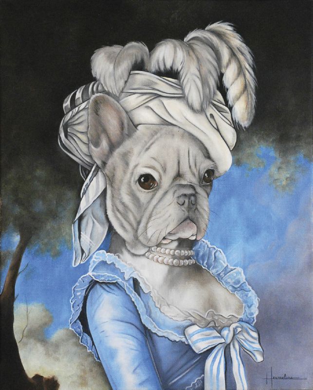 Marie Antoinette et les animaux - peintures et photomontages 73062110