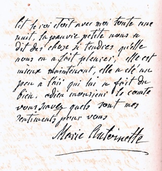 Lettre de la Reine Marie-Antoinette à l'une de ses amies A_merc11