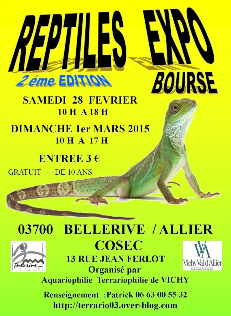 [03] Expo Bourse reptiles de Vichy 28 Février 1 Mars 2015 Affich29