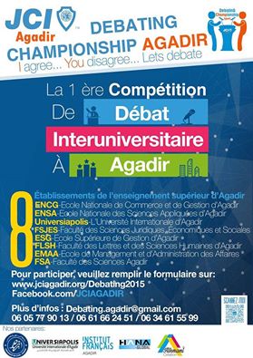 la JCI Agadir organise la première compétition de débat entre les établissements supérieurs d'Agadir 10987310