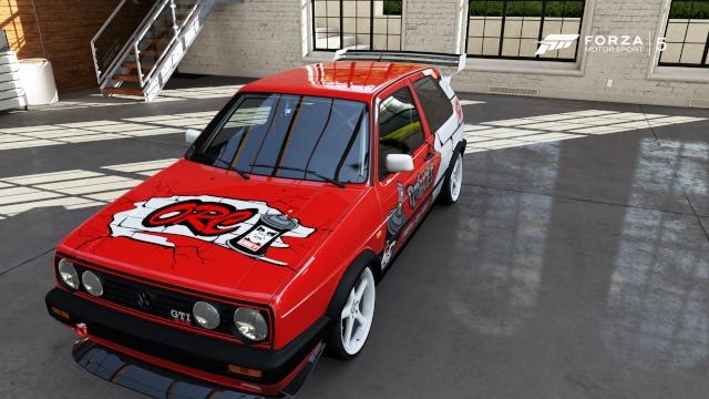 VW Golf II GTI Street Art Getpho17