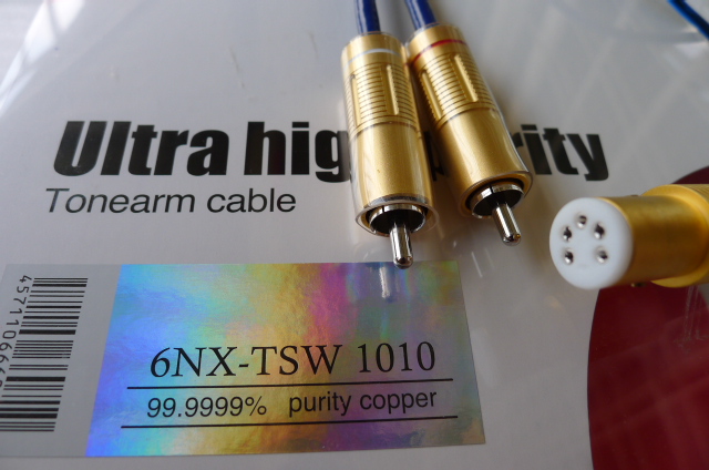 Ortofon 6NX-TSW1010 Ultra high purity tonearm cable RCA - 5 pin terminal (Used) SOLD P1100224