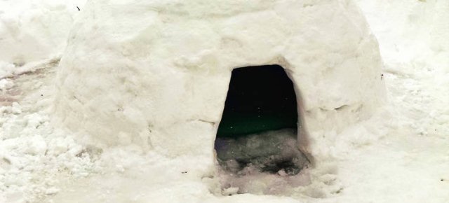 Costruisce un igloo in giardino e lo affitta 97222f10