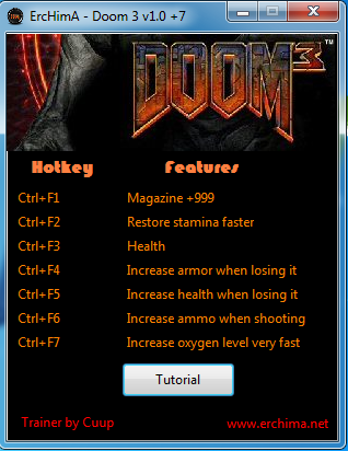 [TRAINER] Doom3 v1.0 +7 Doom310