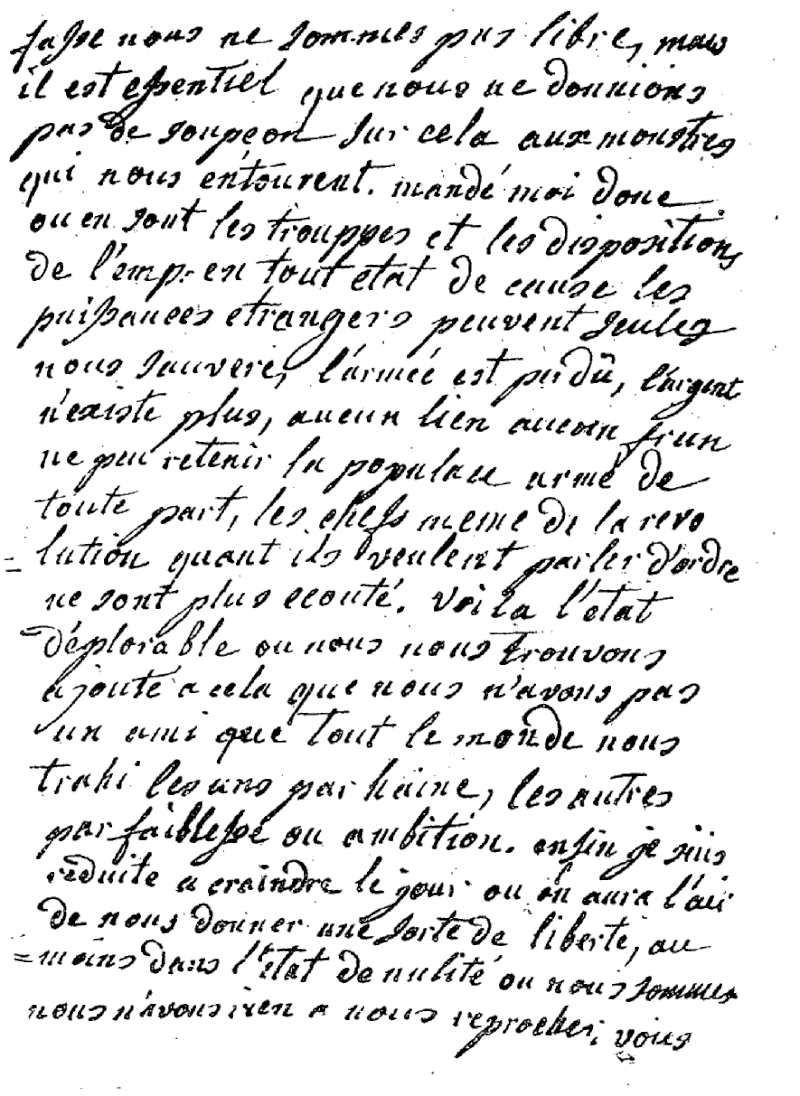 correspondance de Marie Antoinette Zavr14