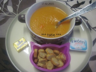 Soupe aux carottes et pommes de terre.+ photo. Img_6110