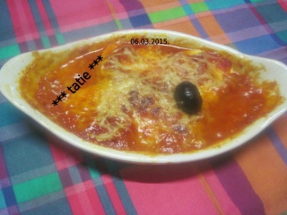 œufs durs en sauce tomates. gratiné.photos. Img_6263