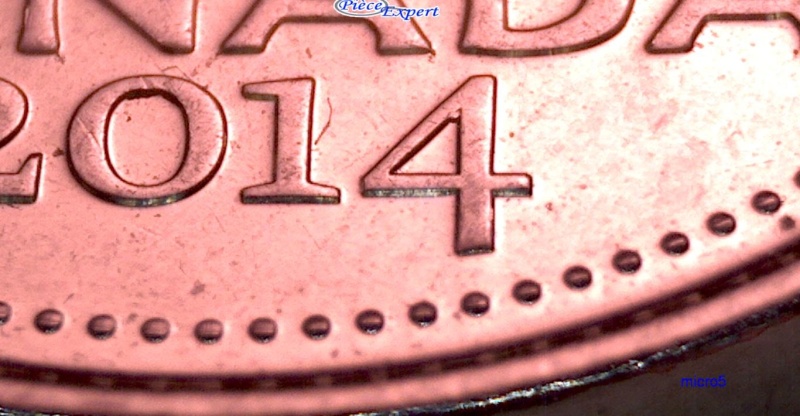 2014 - Éclat de Coin, le 4 de la date (Die Chip) 5_cen131