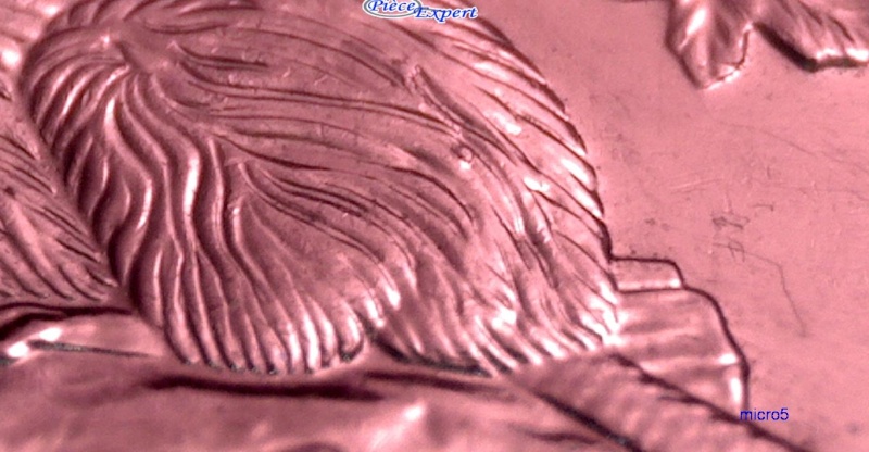 2008 - Éclat de Coin, éclats variante sur le  Revers (Die Chips) 5_cen168