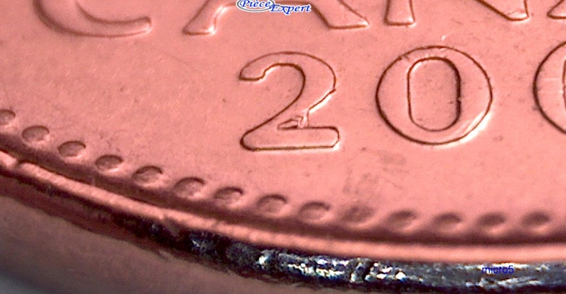 2008 - Éclat de Coin, éclats variante sur le  Revers (Die Chips) 5_cen180