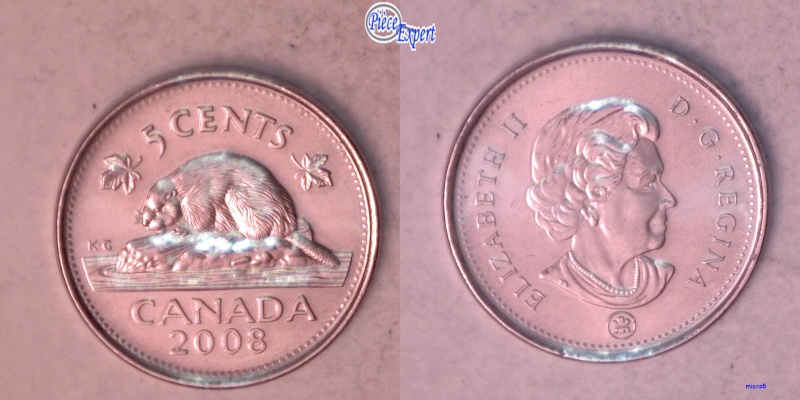 2008 - Éclats de Coin 2-8-N (Die Chip) 5_cen187