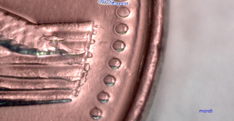 2001P - Éclats de Coin sur Queue & Bûche (Die Chip on Tail & Wood) 5_cen321