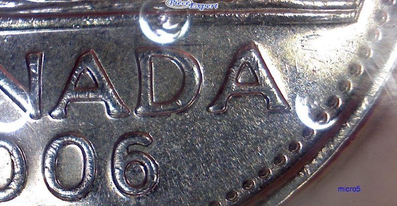2006P - Éclat de Coin, "6" Partiellement Obstrué (Die Chip, Filled "6")  5_cent38