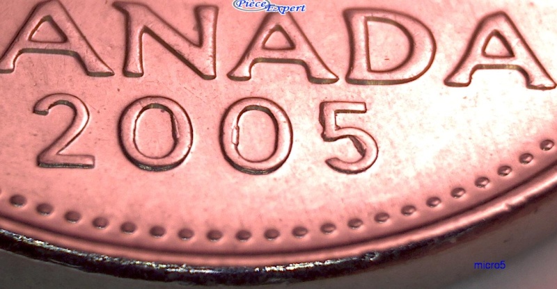 2005P - Éclats de Coin, dans 00 (Die Chip) 5_cent66